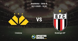 Cricima Botafogo SP Brasileiro Srie B 16112025 1630