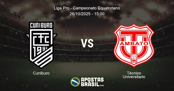 Cuniburo Tcnico Universitario Liga Pro Campeonato Equatoriano 26102025 1500