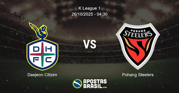 Daejeon Citizen Pohang Steelers K League 1 26102025 0430