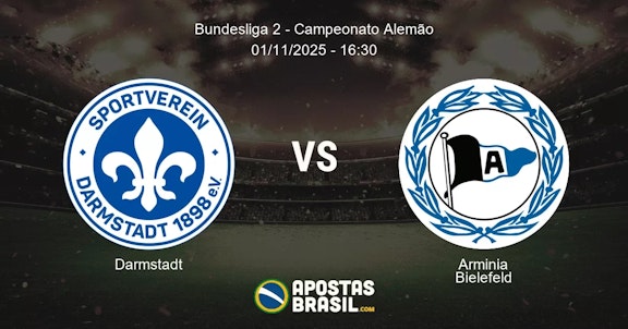 Darmstadt Arminia Bielefeld Bundesliga 2 Campeonato Alemo 01112025 1630