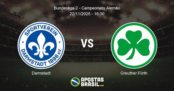 Darmstadt Greuther Frth Bundesliga 2 Campeonato Alemo 22112025 1630