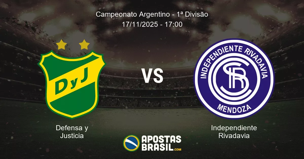 Defensa y Justicia Independiente Rivadavia Campeonato Argentino 1 Diviso 17112025 1700