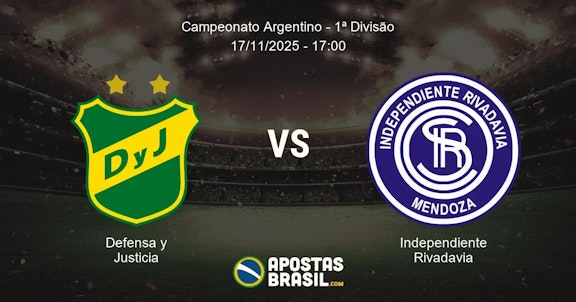 Defensa y Justicia Independiente Rivadavia Campeonato Argentino 1 Diviso 17112025 1700