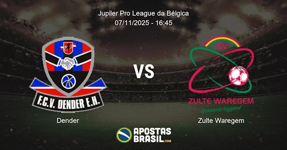 Dender Zulte Waregem Jupiler Pro League da Blgica 07112025 1645