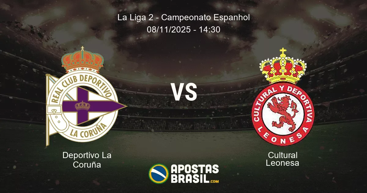 Deportivo La Corua Cultural Leonesa La Liga 2 Campeonato Espanhol 08112025 1430