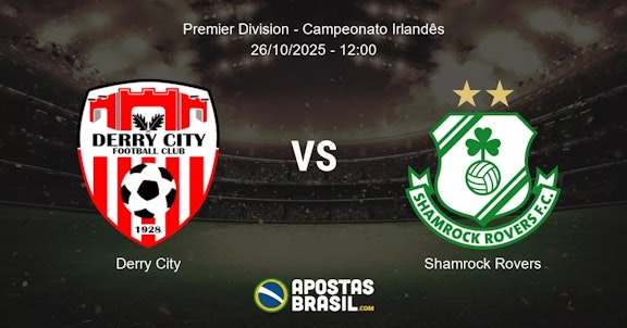 Derry City Shamrock Rovers Premier Division Campeonato Irlands 26102025 1200