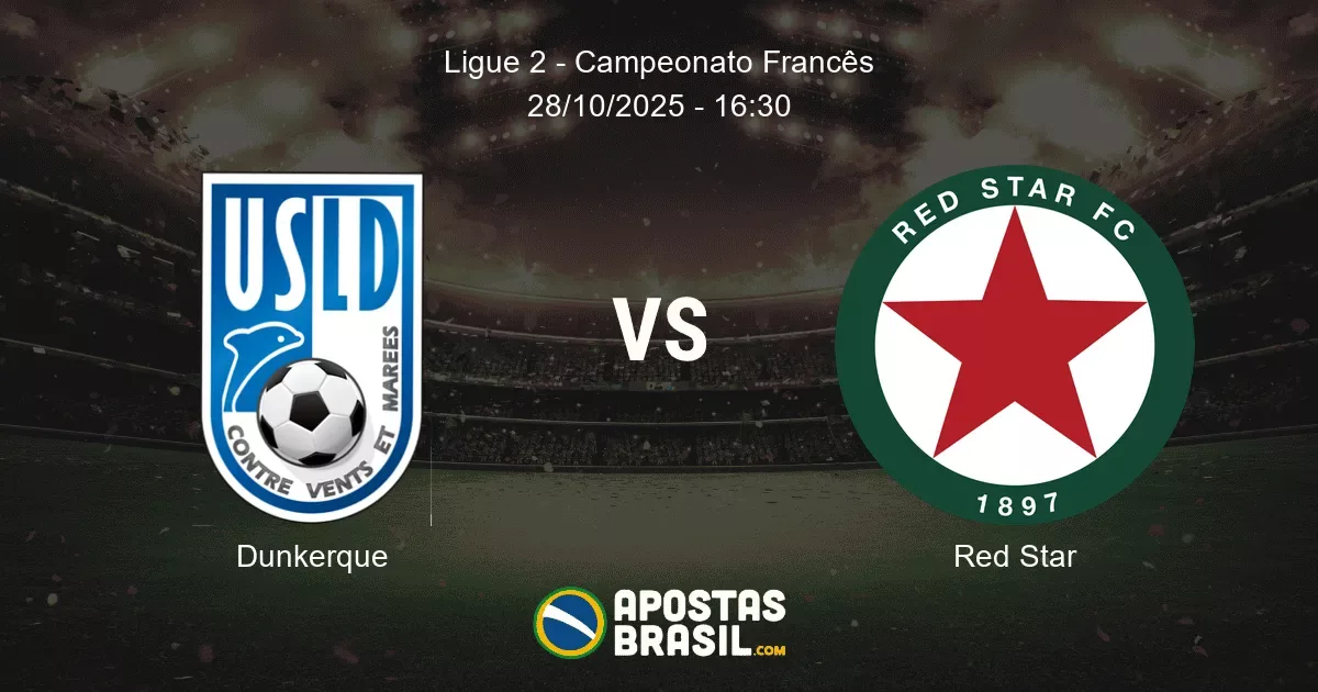 Dunkerque Red Star Ligue 2 Campeonato Francs 28102025 1630