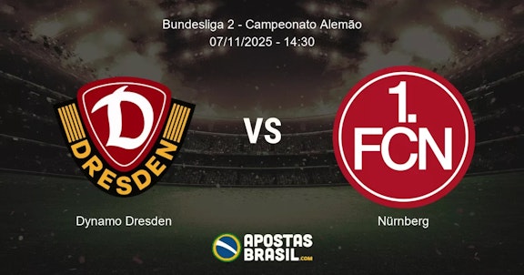Dynamo Dresden Nrnberg Bundesliga 2 Campeonato Alemo 07112025 1430