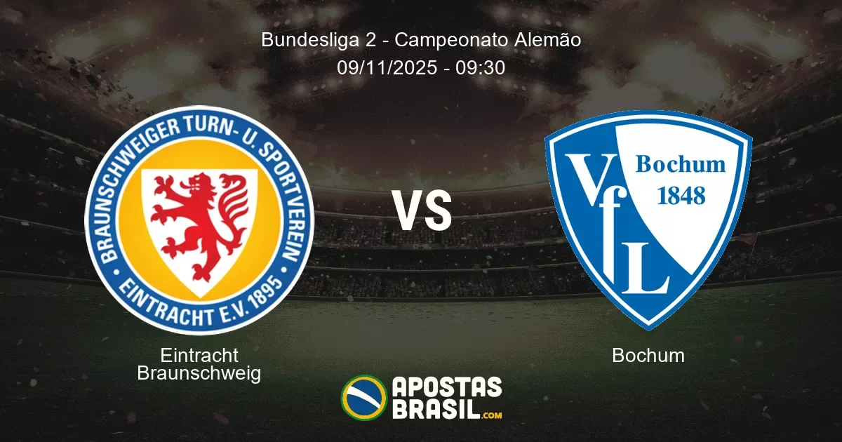 Eintracht Braunschweig Bochum Bundesliga 2 Campeonato Alemo 09112025 0930