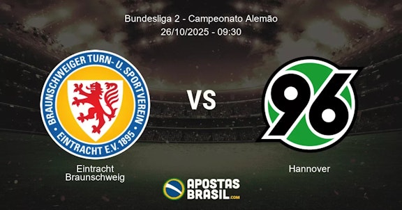 Eintracht Braunschweig Hannover Bundesliga 2 Campeonato Alemo 26102025 0930