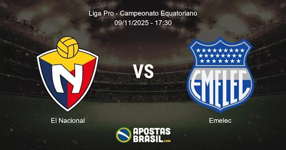 El Nacional Emelec Liga Pro Campeonato Equatoriano 09112025 1730
