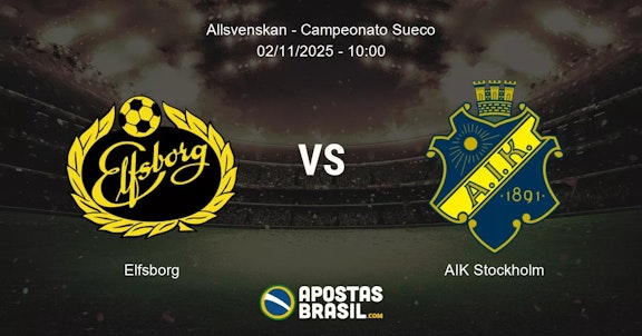 Elfsborg AIK Stockholm Allsvenskan Campeonato Sueco 02112025 1000