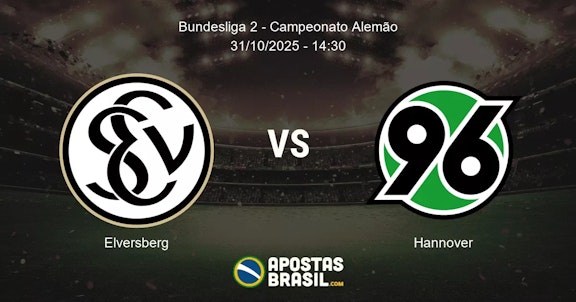 Elversberg Hannover Bundesliga 2 Campeonato Alemo 31102025 1430