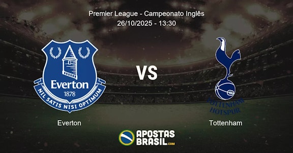 Everton Tottenham Premier League Campeonato Ingls 26102025 1330
