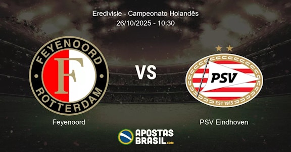 Feyenoord PSV Eindhoven Eredivisie Campeonato Holands 26102025 1030