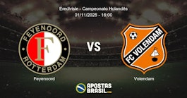Feyenoord Volendam Eredivisie Campeonato Holands 01112025 1600