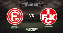Fortuna Dsseldorf Kaiserslautern Bundesliga 2 Campeonato Alemo 02112025 0930