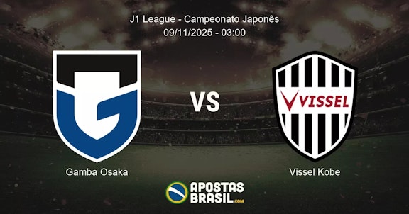 Gamba Osaka Vissel Kobe J1 League Campeonato Japons 09112025 0300