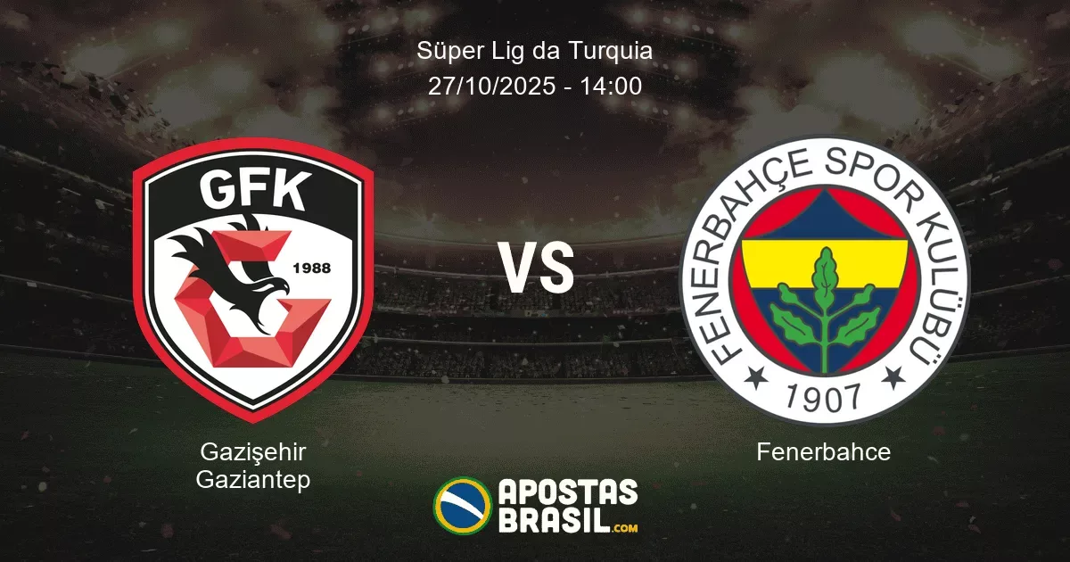 Gaziehir Gaziantep Fenerbahce Sper Lig da Turquia 27102025 1400