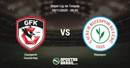 Gaziehir Gaziantep Rizespor Sper Lig da Turquia 08112025 0830