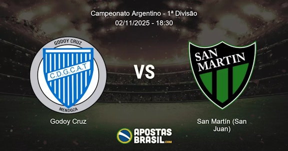 Godoy Cruz San Martn San Juan Campeonato Argentino 1 Diviso 02112025 1830