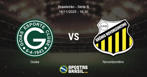 Gois Novorizontino Brasileiro Srie B 16112025 1630