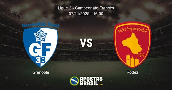Grenoble Rodez Ligue 2 Campeonato Francs 07112025 1600