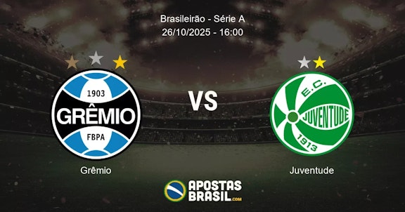 Grmio Juventude Brasileiro Srie A 26102025 1600