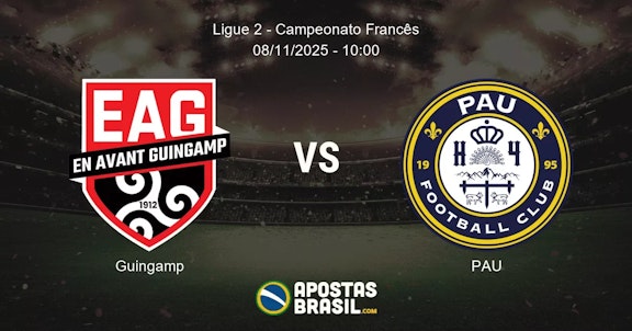 Guingamp PAU Ligue 2 Campeonato Francs 08112025 1000