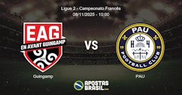 Guingamp PAU Ligue 2 Campeonato Francs 08112025 1000