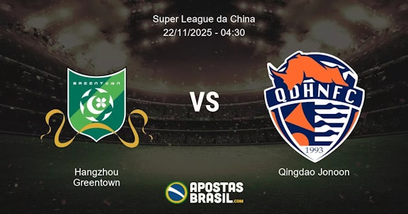 Hangzhou Greentown Qingdao Jonoon Super League da China 22112025 0430