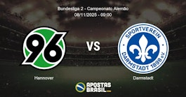 Hannover Darmstadt Bundesliga 2 Campeonato Alemo 08112025 0900