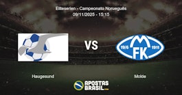 Haugesund Molde Eliteserien Campeonato Noruegus 09112025 1515