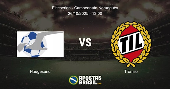 Haugesund Tromso Eliteserien Campeonato Noruegus 26102025 1300