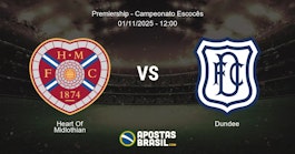 Heart Of Midlothian Dundee Premiership Campeonato Escocs 01112025 1200