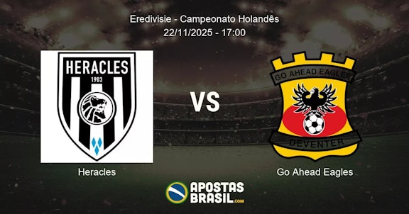 Heracles Go Ahead Eagles Eredivisie Campeonato Holands 22112025 1700