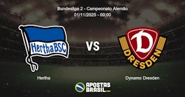 Hertha Dynamo Dresden Bundesliga 2 Campeonato Alemo 01112025 0900