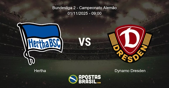 Hertha Dynamo Dresden Bundesliga 2 Campeonato Alemo 01112025 0900