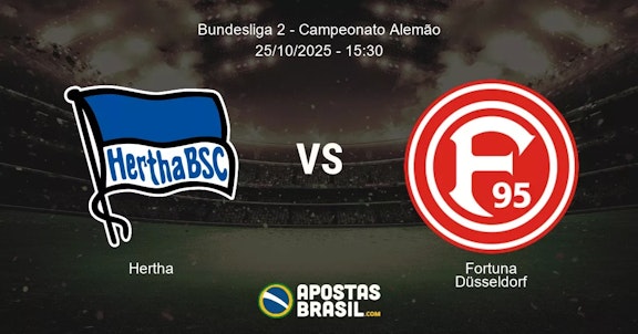 Hertha Fortuna Dsseldorf Bundesliga 2 Campeonato Alemo 25102025 1530