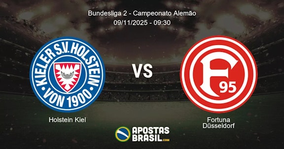 Holstein Kiel Fortuna Dsseldorf Bundesliga 2 Campeonato Alemo 09112025 0930