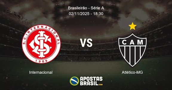 Internacional Atltico MG Brasileiro Srie A 02112025 1830
