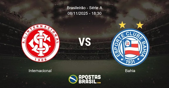 Internacional Bahia Brasileiro Srie A 08112025 1830