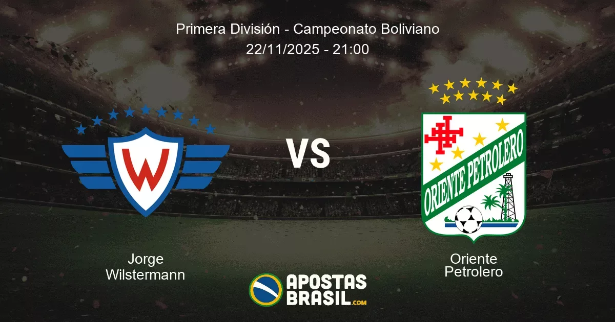 Jorge Wilstermann Oriente Petrolero Primera Divisin Campeonato Boliviano 22112025 2100