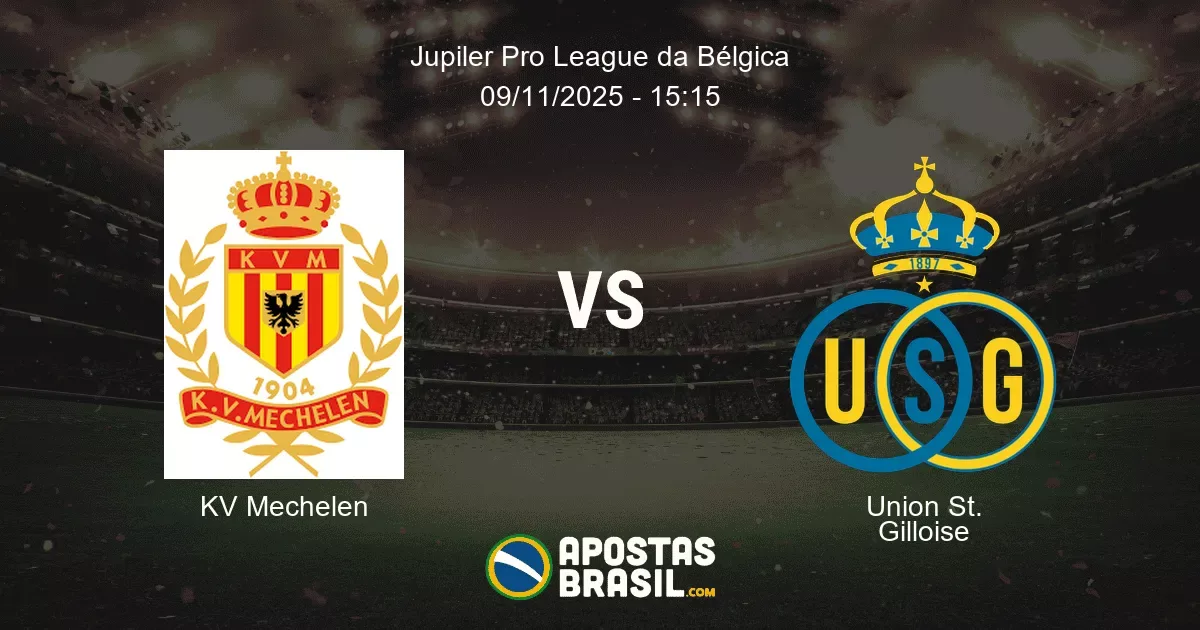 KV Mechelen Union St Gilloise Jupiler Pro League da Blgica 09112025 1515