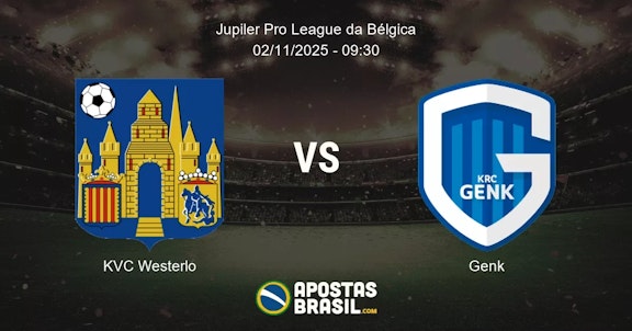 KVC Westerlo Genk Jupiler Pro League da Blgica 02112025 0930