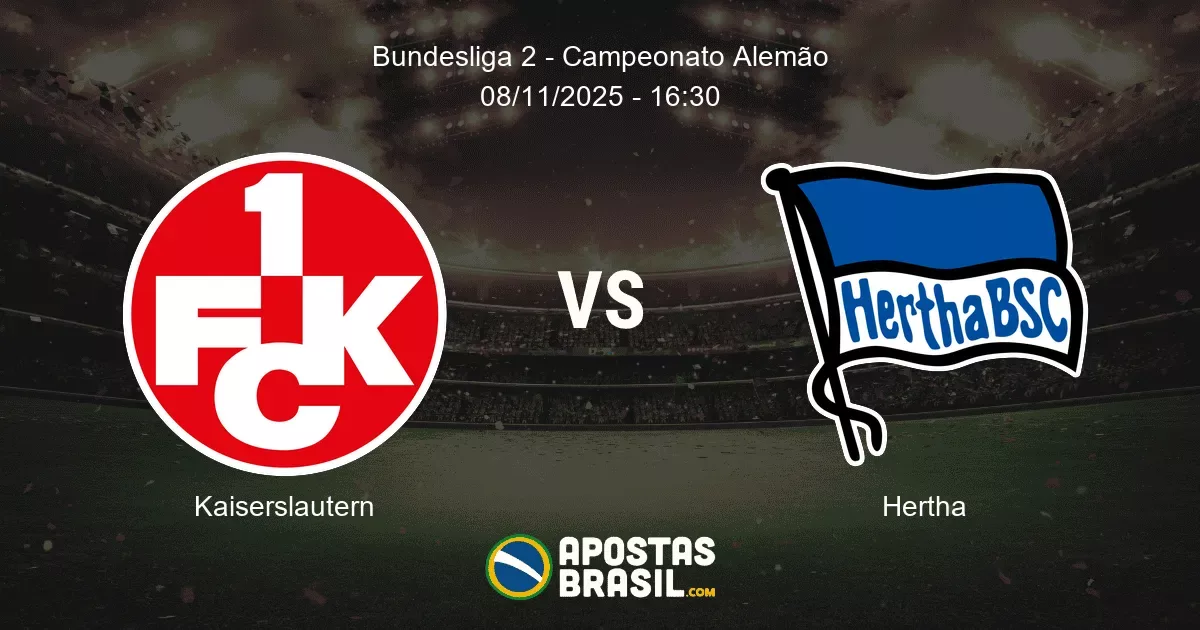 Kaiserslautern Hertha Bundesliga 2 Campeonato Alemo 08112025 1630