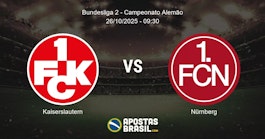 Kaiserslautern Nrnberg Bundesliga 2 Campeonato Alemo 26102025 0930