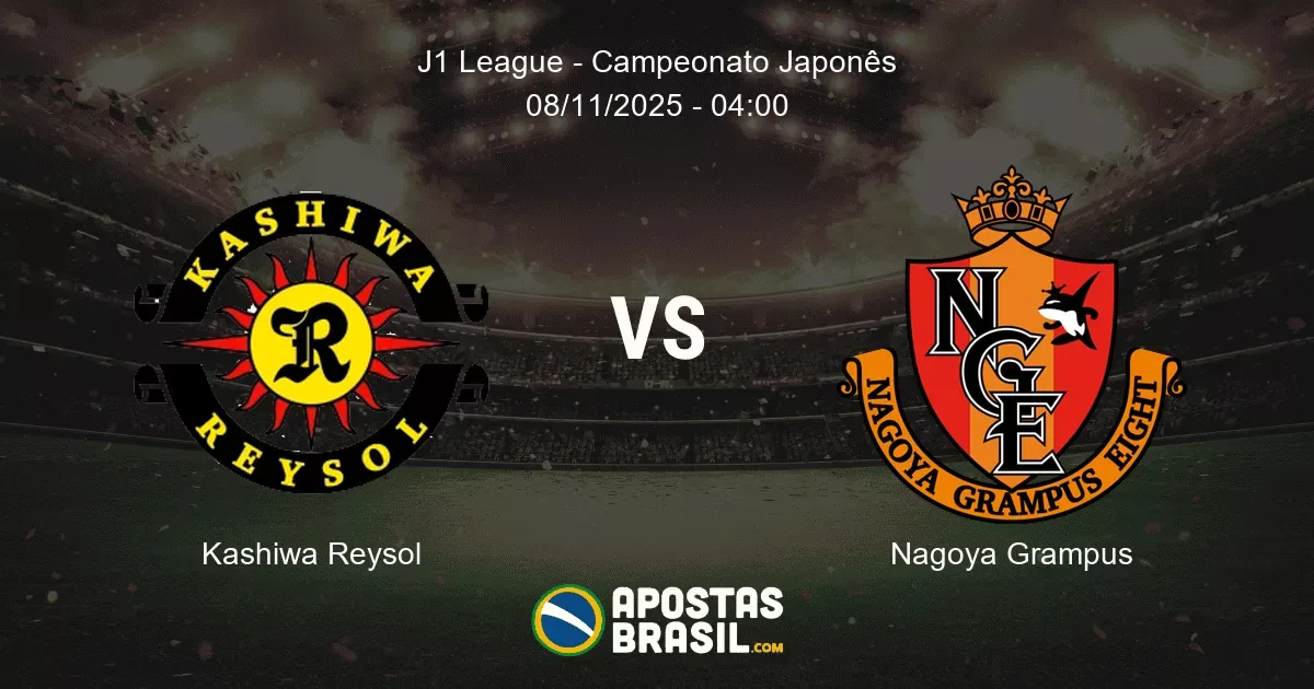 Kashiwa Reysol Nagoya Grampus J1 League Campeonato Japons 08112025 0400
