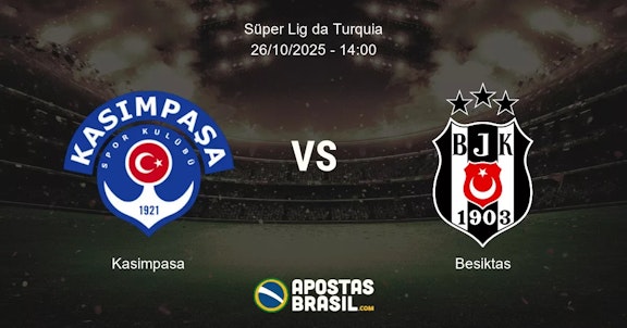 Kasimpasa Besiktas Sper Lig da Turquia 26102025 1400