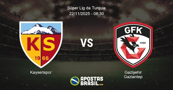Kayserispor Gaziehir Gaziantep Sper Lig da Turquia 22112025 0830